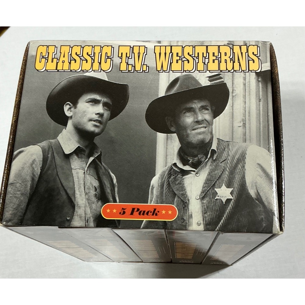 Classic TV‎ Westerns VHS 5 Tape Box Set Rifleman Wagon Train Shotgun Slade